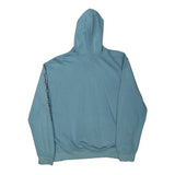Liquid Blue Graphic Hoodie - Large Blue Cotton