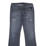 REFUGE DENIM Womens Jeans Blue Regular Bootcut Denim Medium W28 L30 Stylish