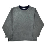 Tommy Jeans Fleece - Large Grey Cotton