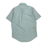 Ralph Lauren Striped Short Sleeve Shirt - Medium Blue Cotton