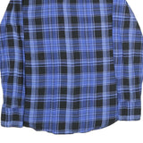 WRANGLER Mens Blue & Black Check Shirt M Cotton Long Sleeve Casual Western
