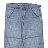 IDENTIC Mens Shorts Blue Casual M W32 Denim Cotton Blend Lightweight