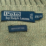 Polo By Ralph Lauren Sweater Vest - 2XL Green Cotton