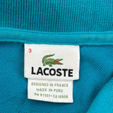 Lacoste Polo Shirt - Small Blue Cotton