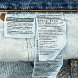 501 Levis Jeans - 32W 26L Blue Cotton