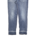 LEVI'S 511 Slim Mens Jeans Blue Denim W36 L32 Ripped Distressed Zip Closure