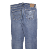 LEVI'S 511 Slim Mens Jeans Blue Denim W36 L32 Ripped Distressed Zip Closure
