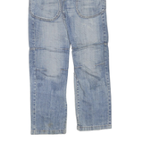 BENCH Mens Regular Fit Blue Denim Jeans W32 L32 Casual Cotton Blend Zip