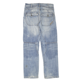 BENCH Mens Regular Fit Blue Denim Jeans W32 L32 Casual Cotton Blend Zip