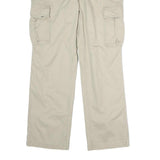 SONOMA Mens Beige Cotton Regular Cargo Trousers W36 L32 Casual Comfort Zip