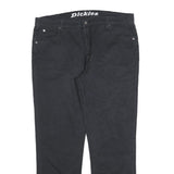 DICKIES Mens Cotton Blend Black Slim Straight Trousers W40 L32 Workwear Casual