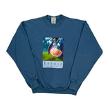Eeyore Disney Cartoon Sweatshirt - Medium Blue Cotton Blend