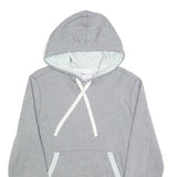 CHAMPION Mens Grey Contrast Trim Pullover Hoodie S Lightweight Drawstring