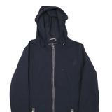 TOMMY HILFIGER Womens Blue Hoodie Jacket S Polyester Blend Zip Hooded Casual