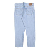 LEVI'S 501 Womens Jeans Light Blue Regular Straight Denim Stone Wash W29 L24