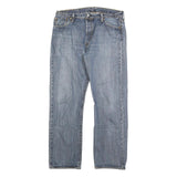 LEVI'S 501 Mens Jeans Blue Regular Straight Denim Medium W36 L32 Classic Button