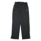 CHAMPION Mens Joggers Black With White Stripe Regular Tapered L W28 L31