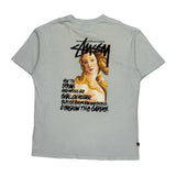 Stussy Graphic T-Shirt - Large White Cotton