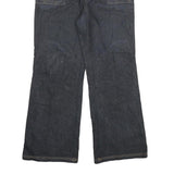 YUANBANG Womens Classic Blue Denim Jeans W30 L27 Wide Leg Cotton Blend Zip