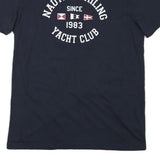 NAUTICA Mens Navy Blue Sailing Yacht Club Graphic T-Shirt XL Short Sleeve Crew