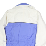 FAR WEST Womens Blue & White Mountain Wear Jacket S Polyester Zip Outdoor Warm