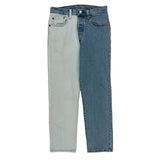 501 Levis Contrast Stitch Jeans - 27W US 4 Blue Cotton