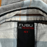 Age 4 Fubu Checked Short Sleeve Shirt - Small Multicoloured Cotton