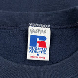 Russell Athletic College Sweatshirt - Medium Navy Cotton