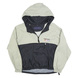 SWINGSTER Mens Grey & Black NASCAR Outdoor Jacket L Polyester Zip Hooded
