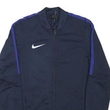 NIKE Mens Blue & Purple Sports Zip Jacket S Polyester Blend Plain Athletic