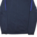 NIKE Mens Blue & Purple Sports Zip Jacket S Polyester Blend Plain Athletic
