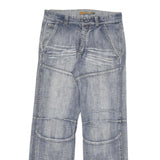 COOKERS Mens Relaxed Blue Denim Light W34 L33 Button Closure Casual Jeans