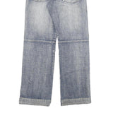 COOKERS Mens Relaxed Blue Denim Light W34 L33 Button Closure Casual Jeans