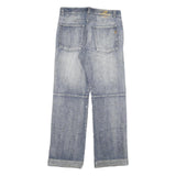 COOKERS Mens Relaxed Blue Denim Light W34 L33 Button Closure Casual Jeans