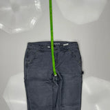 Carhartt Carpenter Trousers - 32W UK 12 Grey Cotton