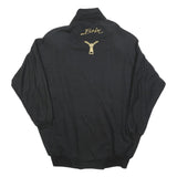 Womens Black Las Vegas Pullover Sweatshirt M Zipper Collar Vintage Style