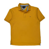 Tommy Hilfiger Polo Shirt - Large Yellow Cotton