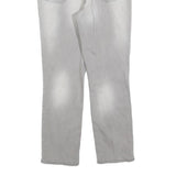 DKNY Womens Slim Grey Denim Jeans Cotton Blend W32 L27 Light Wash Zip