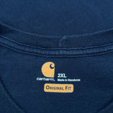 Carhartt T-Shirt - 2XL Navy Cotton