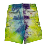True Religion Tie-Dye Cargo Shorts - 36W 14L Multicoloured Cotton
