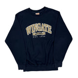 Wingate Bulldogs Mv Sport College Sweatshirt - Small Navy Cotton
