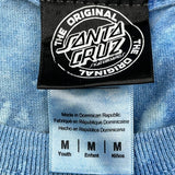 Age 11-12 Santa Cruz Tie-Dye T-Shirt - Medium Blue Cotton
