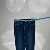 Halle Hi-Rise Super Skinny True Religion Skinny Jeans - 30W US 6 Blue Cotton Blend