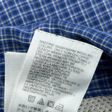 The North Face Checked Short Sleeve Shirt - XL Blue Polyester