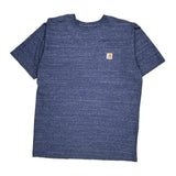 Carhartt T-Shirt - Large Blue Cotton