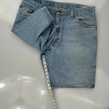 Wrangler Denim Shorts - 38W 9L Light Wash Cotton