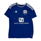 Midwest United Adidas Football Shirt - Small Blue Polyester