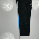 Dakota Grizzly Cargo Trousers - 32W 32L Black Cotton