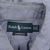 Ralph Lauren Checked Shirt - Large Blue Cotton