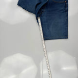 Levis Denim Shorts - 32W 9L Dark Wash Cotton